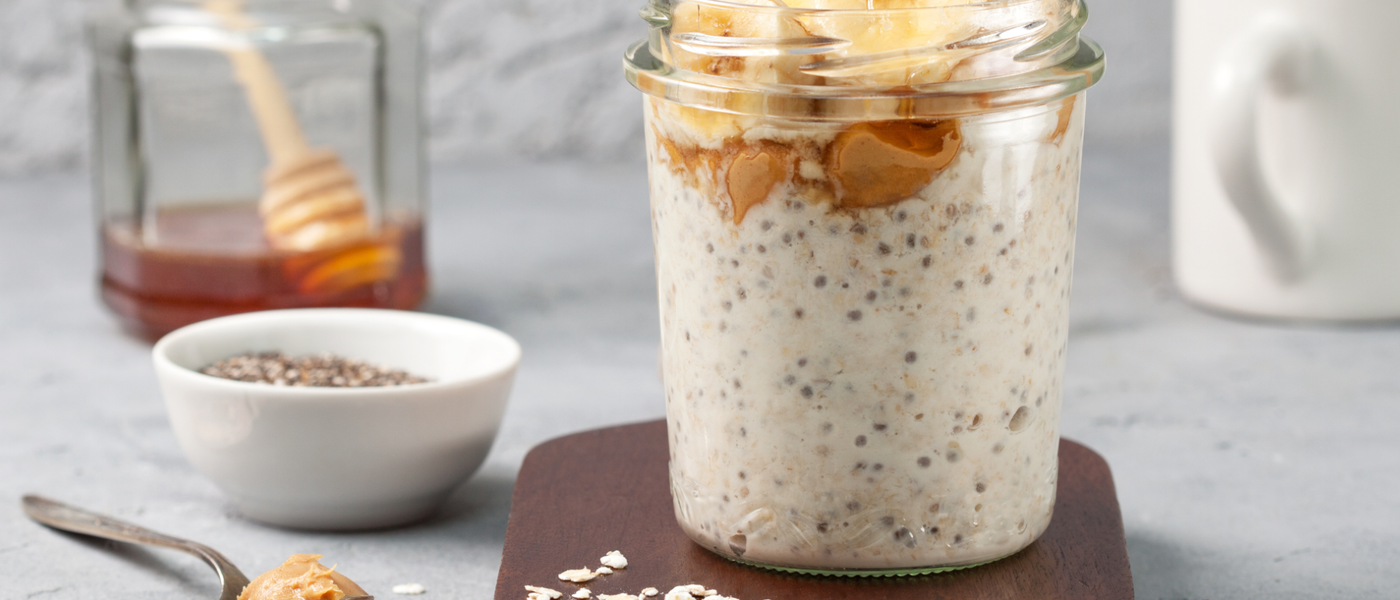 Peanut Butter Banana Overnight Oats