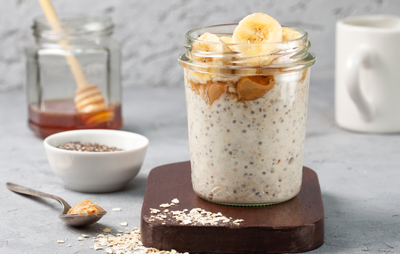 Peanut Butter Banana Overnight Oats